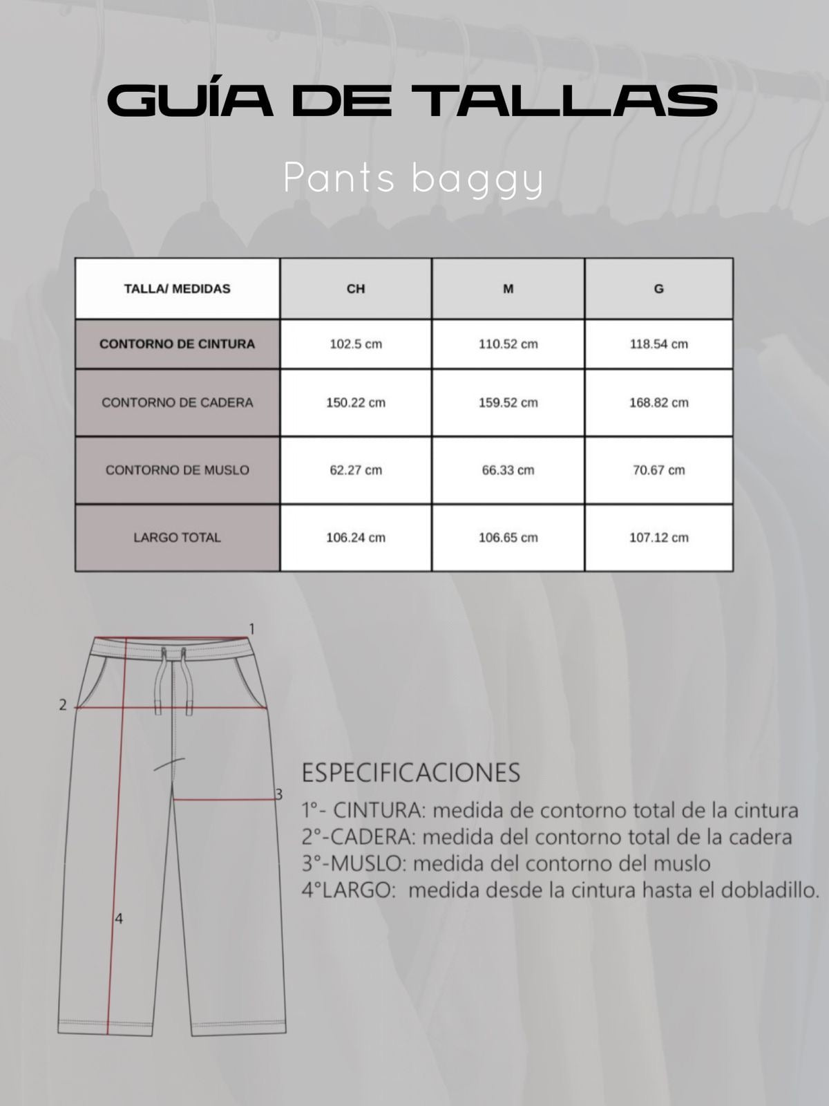 Guía de tallas